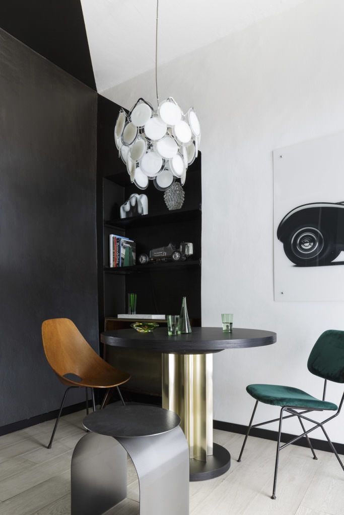 Kitchen corner of the Milano pied a terre