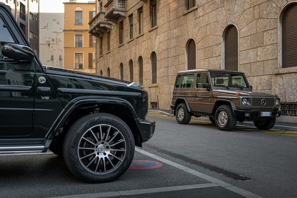 Mercedes G Class series W463 in golden brown