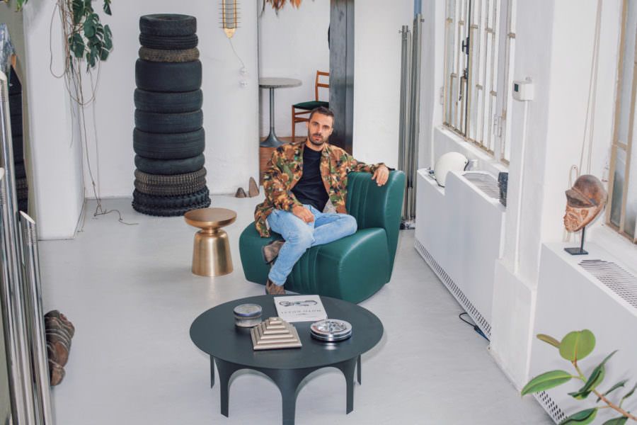 Italian designer Tommaso Spinzi shot by Metcha in his milanese loft