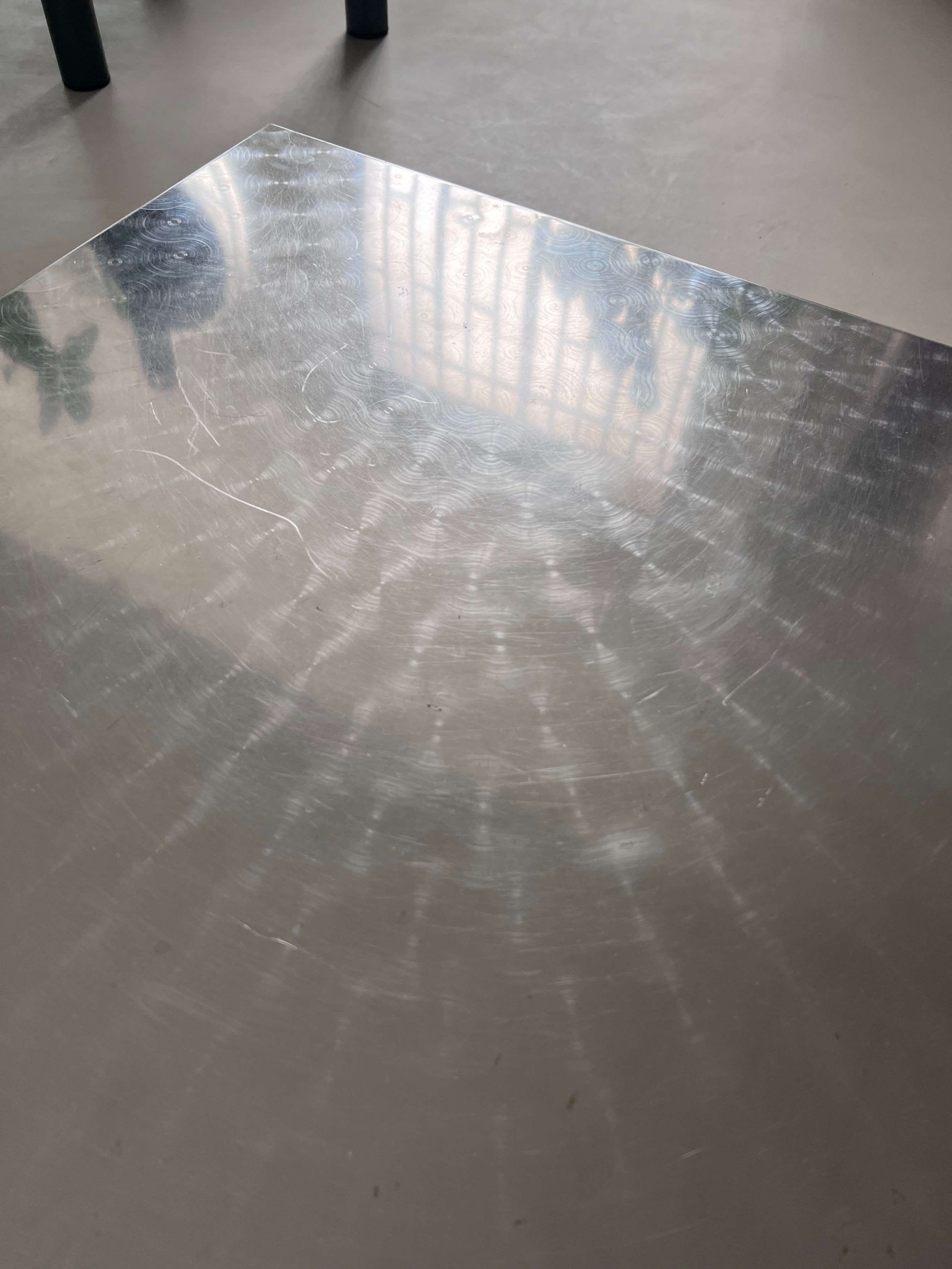 Stainless steel coffee table - Spinzi