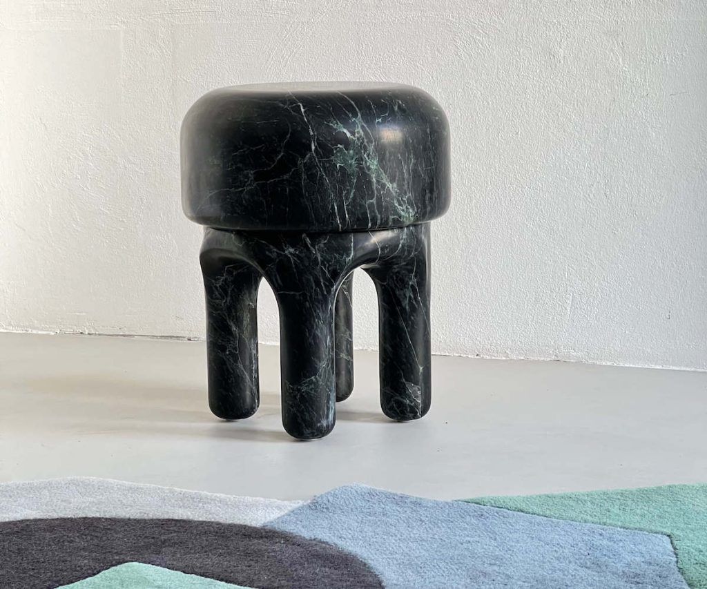 Spinzi-Medusa-Alpi-Green-Marble-Collectible.Design-Stool