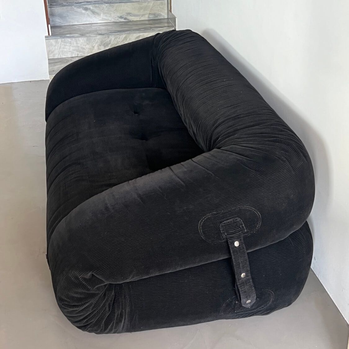 Spinzi-Vintage-Giovannetti-Anfibio-Sofa-Bed-Black-Convertible-Corduroy-19