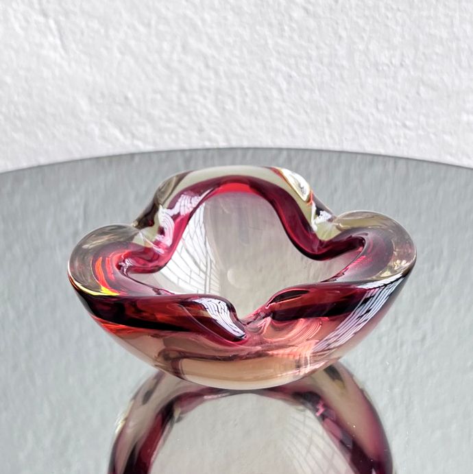 Spinzi-Vintage-Murano-Glass-Bowl-Pink-Sommerso-1