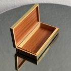 Metal and wood jewelry box