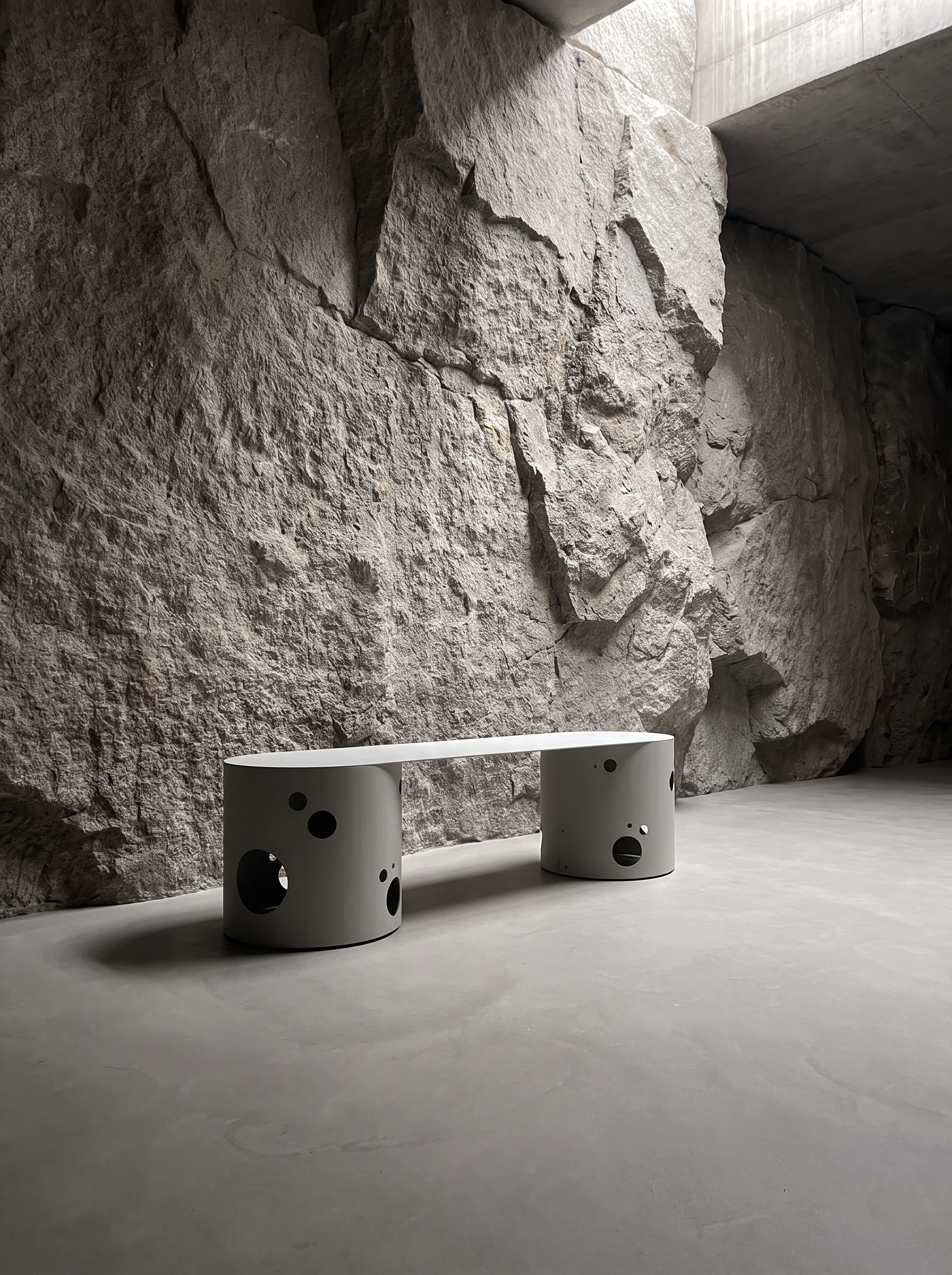Architectural Powercoated Silös Bench